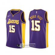 Camiseta Los Angeles Lakers Metta World Peace Statement Violeta