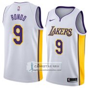 Camiseta Los Angeles Lakers Rajon Rondo Association 2018 Blanco