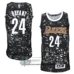 Camiseta Luces de la Ciudad Lakers Bryant Negro