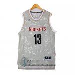 Camiseta Luces de la Ciudad Rockets Harden Gris