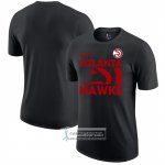 Camiseta Manga Corta Atlanta Hawks Negro