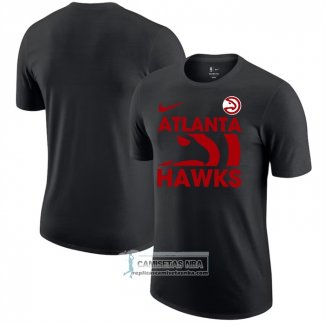 Camiseta Manga Corta Atlanta Hawks Negro