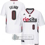 Camiseta Manga Corta Blazers Lillard Blanco