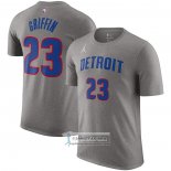 Camiseta Manga Corta Detroit Pistons Blake Griffin Statement Gris