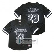 Camiseta Manga Corta Los Angeles Lakers Lebron James Negro