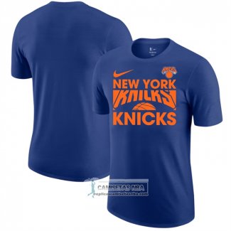 Camiseta Manga Corta New York Knicks Azul1
