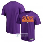 Camiseta Manga Corta Phoenix Suns Practice Performance 2022-23 Violeta
