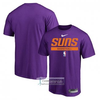 Camiseta Manga Corta Phoenix Suns Practice Performance 2022-23 Violeta