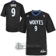 Camiseta Manga Corta Timberwolves Rubio Negro