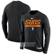 Camiseta Manga Larga Phoenix Suns Practice Performance 2022-23 Negro