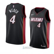 Camiseta Miami Heat Briante Weber Icon 2018 Negro