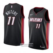 Camiseta Miami Heat Dion Waiters Icon 2018 Negro