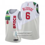 Camiseta Milwaukee Bucks Eric Bledsoe Earned Blanco