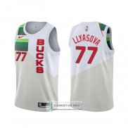 Camiseta Milwaukee Bucks Ersan Llyasova Earned Blanco