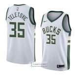 Camiseta Milwaukee Bucks Mirza Teletovic Association 2018 Blanco