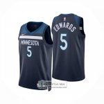 Camiseta Minnesota Timberwolves Anthony Edwards NO 5 Icon 2024-25 Azul
