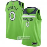 Camiseta Minnesota Timberwolves D'angelo Russell NO 0 Statement 2020-21 Verde