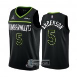 Camiseta Minnesota Timberwolves Kyle Anderson NO 5 Statement 2022-23 Negro