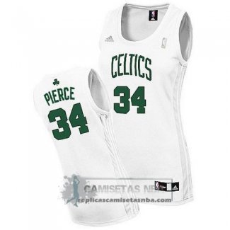 Camiseta Mujer Celtics Pierce Blanco