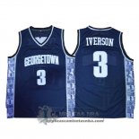 Camiseta NCAA Georgetown Hoyas Allen Iverson Azul