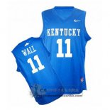 Camiseta NCAA Kentucky Wildcat John Wall Azul
