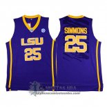 Camiseta NCAA LSU Tigers Simmons Purpura