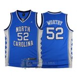 Camiseta NCAA Universidad de Carolina del Norte Worthy Azul