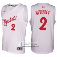 Camiseta Navidad Rockets Patrick Beverley 2016 Blanco