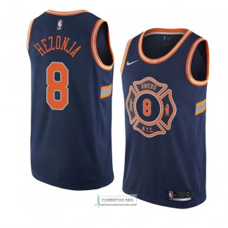 Camiseta New York Knicks Mario Hezonja Ciudad 2018 Azul