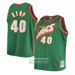 Camiseta Nino Seattle SuperSonics Shawn Kemp NO 40 Historic Retro Verde2