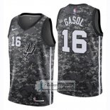 Camiseta Nino Spurs Pau Gasol Ciudad 2018-19 Negro