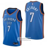 Camiseta Oklahoma City Thunder Carmelo Anthony NO 7 Icon Azul