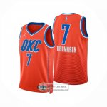 Camiseta Oklahoma City Thunder Chet Holmgren NO 7 Statement 2024-25 Naranja