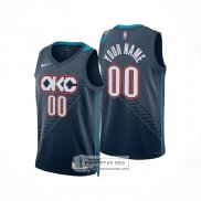 Camiseta Oklahoma City Thunder Personalizada Ciudad 2025-26 Azul