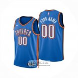 Camiseta Oklahoma City Thunder Personalizada Icon 2024-25 Azul