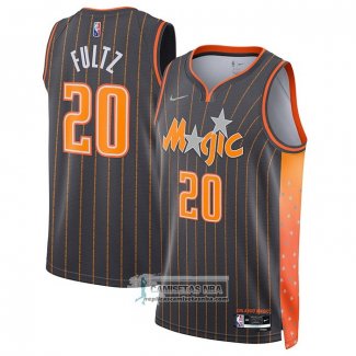 Camiseta Orlando Magic Markelle Fultz NO 20 Ciudad 2021-22 Marron