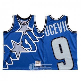 Camiseta Orlando Magic Nikola Vucevic Mitchell & Ness Big Face Azul