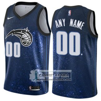 Camiseta Orlando Magic Personalizada Ciudad 2017-18 Azul