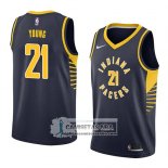 Camiseta Pacers Thaddeus Young Icon 2018 Azul