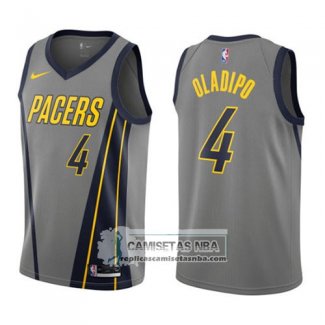 Camiseta Pacers Victor Oladipo Ciudad 2018 Gris