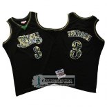 Camiseta Philadelphia 76ers Allen Iverson Camuflaje Verde