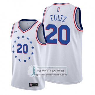 Camiseta Philadelphia 76ers Earned Blanco