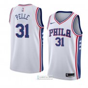 Camiseta Philadelphia 76ers Norvel Pelle Association 2018 Blanco