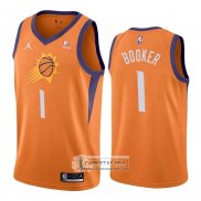 Camiseta Phoenix Suns Devin Booker Statement 2021 Naranja