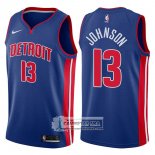 Camiseta Pistons Brice Johnson Icon 2017-18 Azul