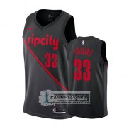 Camiseta Portland Trail Blazers Zach Collins Ciudad 2019 Negro