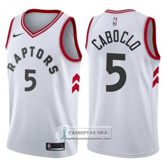 Camiseta Raptors Bruno Caboclo Association 2017-18 Blanco