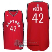 Camiseta Raptors Poeltl Rojo