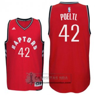 Camiseta Raptors Poeltl Rojo