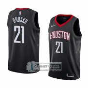 Camiseta Rockets Chinanu Onuaku Statement 2018 Negro